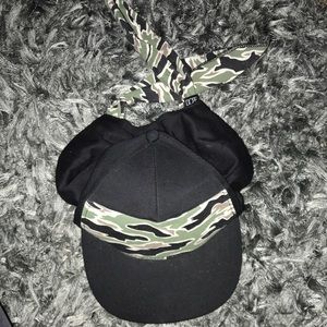 DOPE camo tie back hat